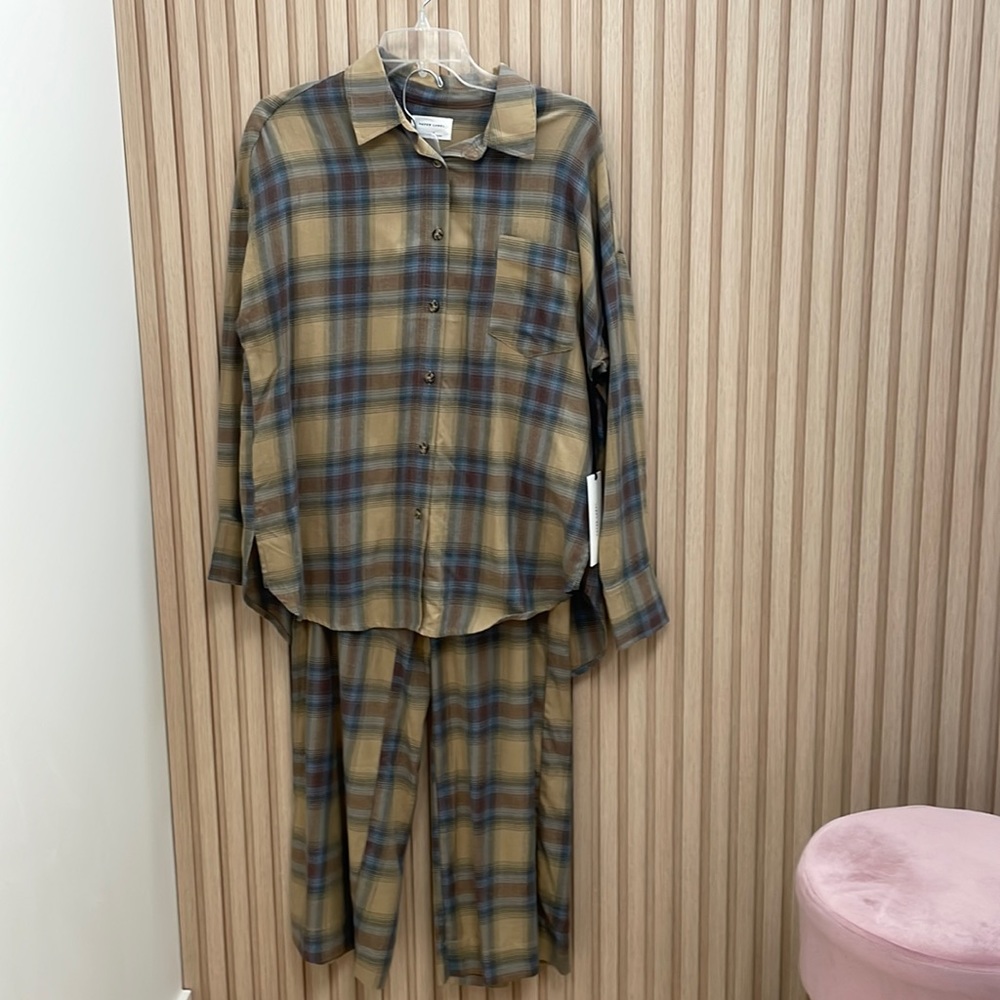 Cabin chic flannel pj set by Paper Label.